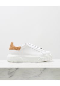 Casadei - CASADEI - Białe sneakersy Off Road Lacroc. Nosek buta: okrągły. Kolor: biały. Materiał: guma. Wzór: napisy #7
