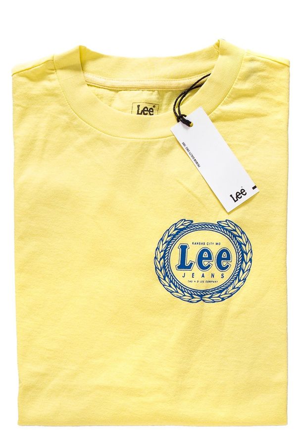 Lee - LEE T SHIRT DAMSKI EMBLEM T YELLOW SIGN L42GEPLN 112109342