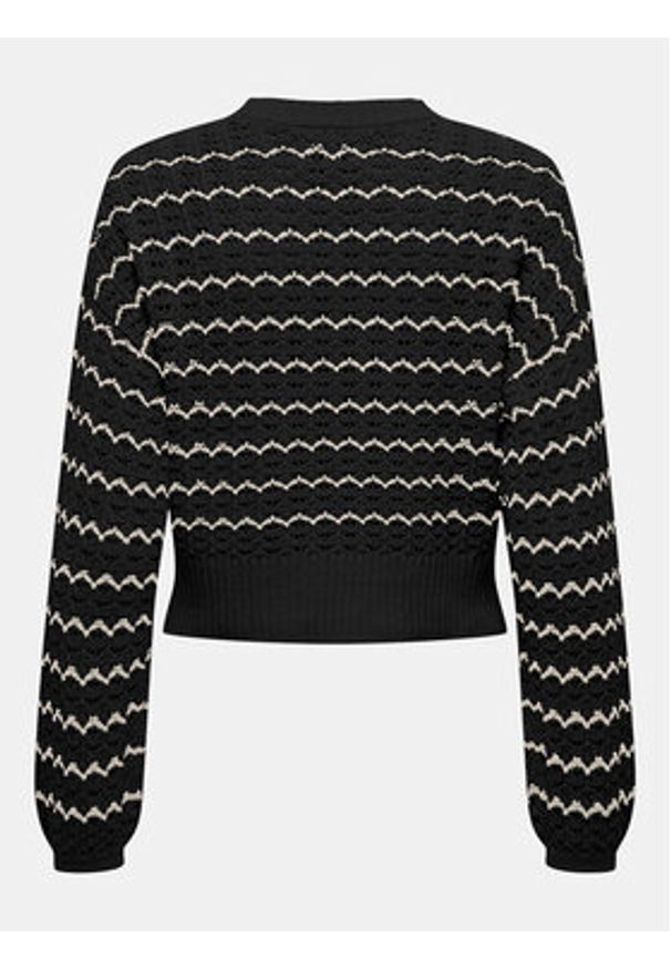 only - ONLY Sweter Asa 15310527 Czarny Regular Fit. Kolor: czarny. Materiał: syntetyk, bawełna