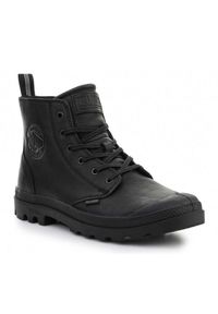 Buty Palladium Pampa Zip Lth Ess M 76888-008-M czarne. Okazja: na co dzień. Kolor: czarny. Materiał: skóra, guma, materiał. Szerokość cholewki: normalna