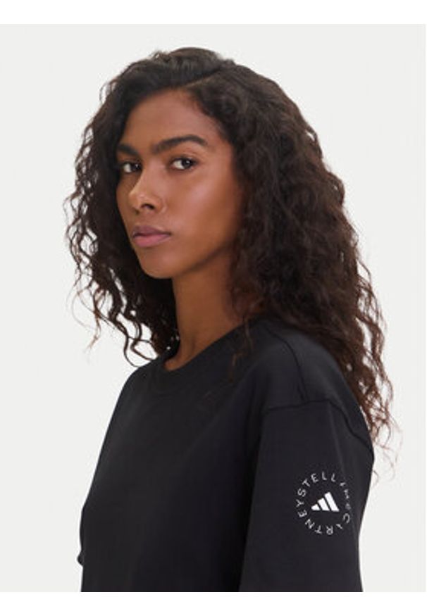 Adidas by Stella McCartney - adidas by Stella McCartney T-Shirt IN3656 Czarny Regular Fit. Kolor: czarny. Materiał: bawełna