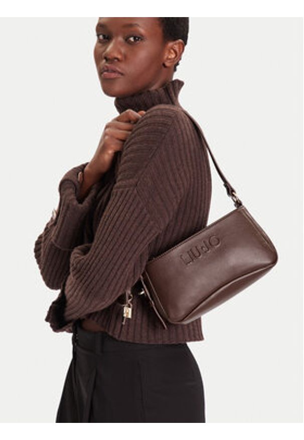 Liu Jo Torebka Esc M Crossbody AF5083 E0037 Brązowy. Kolor: brązowy. Materiał: skórzane