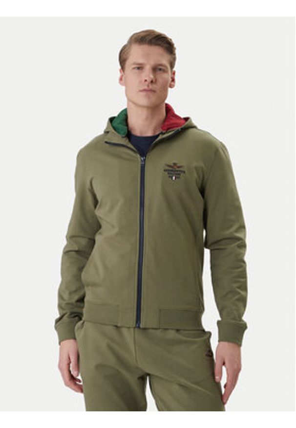 Aeronautica Militare Dres 261TF0108UF00674 Zielony Regular Fit. Kolor: zielony. Materiał: bawełna