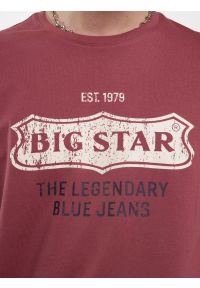 Big-Star - Koszulka męska z nadrukiem ciemnoróżowa Millaner 602. Kolor: różowy. Materiał: bawełna. Wzór: nadruk. Sezon: lato. Styl: elegancki, klasyczny #3