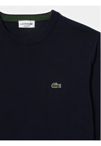 Lacoste Sweter AH1985-166 Granatowy Regular Fit. Kolor: niebieski. Materiał: bawełna