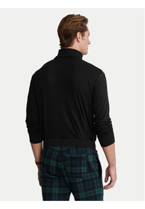 Polo Ralph Lauren Golf 710853205001 Czarny Slim Fit. Typ kołnierza: golf, polo. Kolor: czarny. Materiał: bawełna