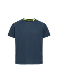 Stedman - Koszulka Dziecięca Raglan Active T-shirt. Kolor: niebieski. Długość rękawa: raglanowy rękaw. Sport: turystyka piesza