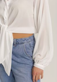 Renee - Biała Koszula Shemeda. Kolor: biały. Materiał: jeans. Długość: długie. Styl: elegancki #3