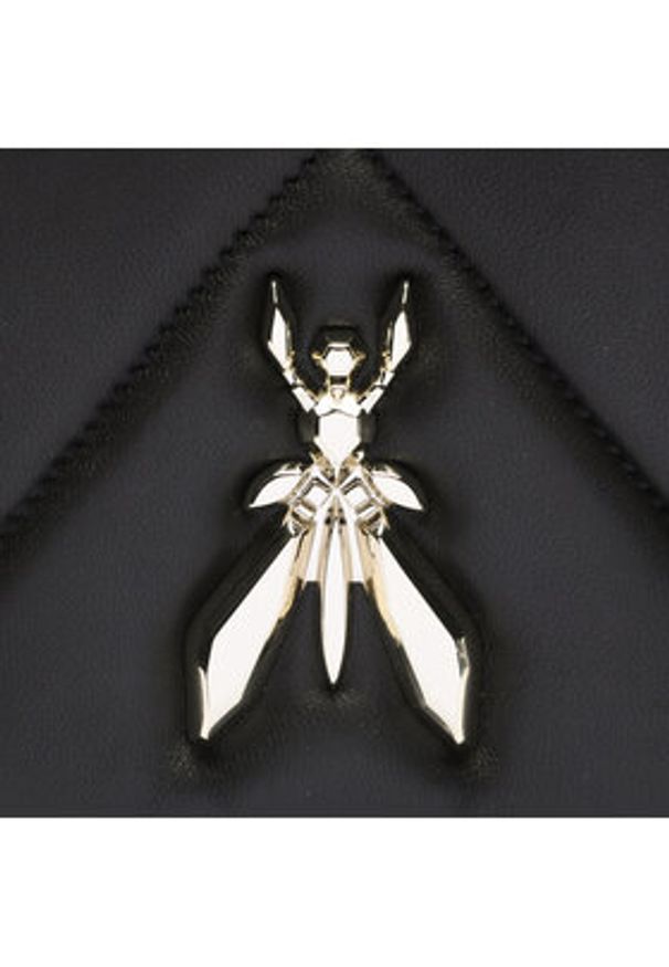 Patrizia Pepe Torebka CBA302/L006 Czarny. Kolor: czarny. Materiał: skórzane