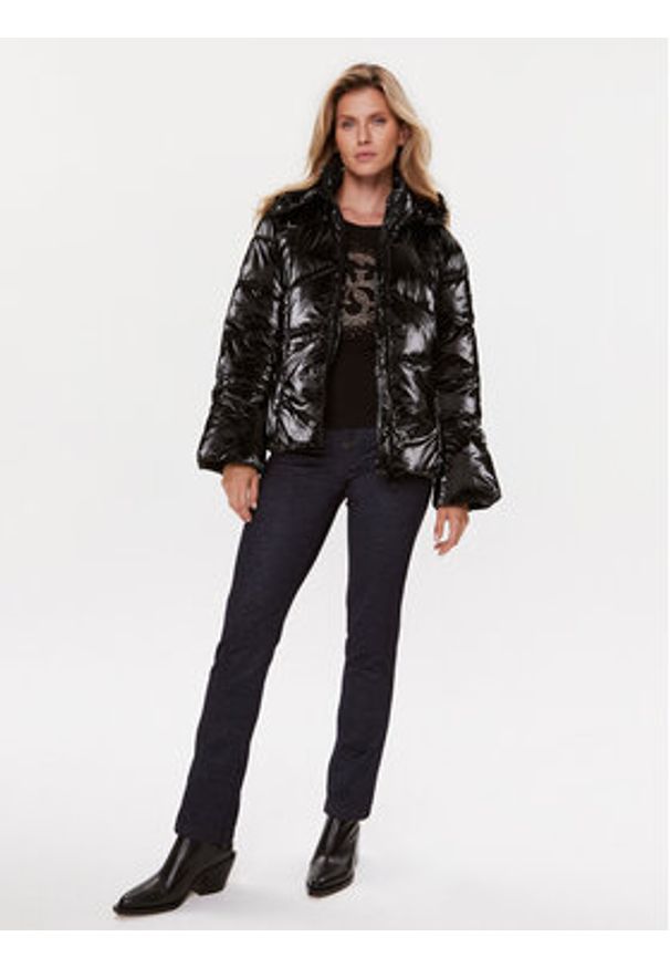 Guess Kurtka puchowa W3BL25 WFR90 Czarny Regular Fit. Kolor: czarny. Materiał: syntetyk, puch