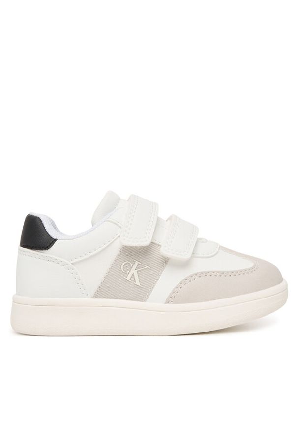 Calvin Klein Sneakersy Low Cut Velcro V1X9-83277-1269 M Biały. Kolor: biały. Materiał: skóra