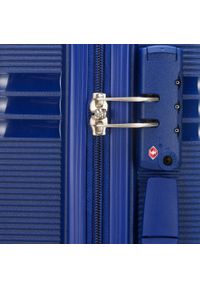 Wittchen - Zestaw jednokolorowych walizek z polipropylenu. Kolor: niebieski. Styl: elegancki #7
