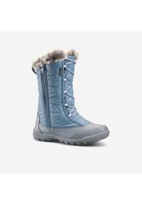 quechua - Buty turystyczne śniegowce dla dzieci Quechua SH500 Warm wodoodporne suwak. Kolor: szary, niebieski, wielokolorowy. Materiał: materiał. Sezon: zima. Sport: turystyka piesza #1