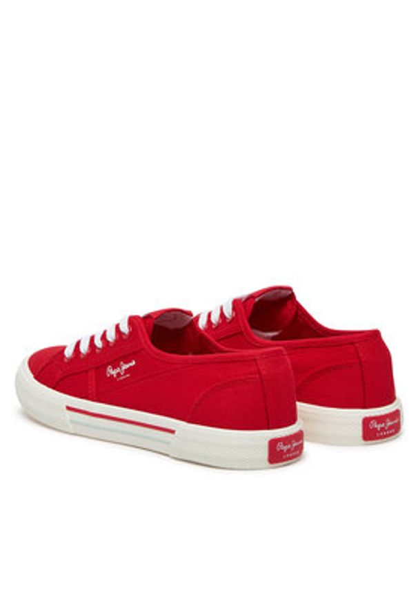 Pepe Jeans Tenisówki Brady Basic W PLS31287 Czerwony. Kolor: czerwony. Materiał: materiał
