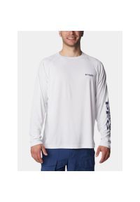 columbia - Koszulka sportowa z długim rękawem Terminal Tackle LS Shirt. Kolor: biały. Długość rękawa: długi rękaw. Długość: długie. Sezon: lato