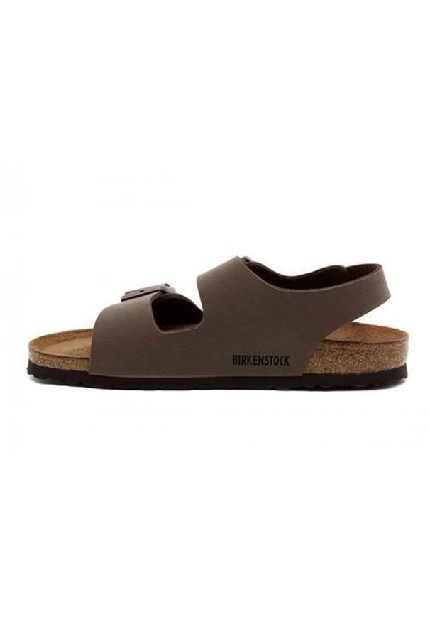 Buty do chodzenia męskie Birkenstock 634503. Zapięcie: klamry. Kolor: brązowy, wielokolorowy. Materiał: materiał, syntetyk. Szerokość cholewki: normalna. Sport: turystyka piesza