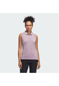 Adidas - Koszulka Women's Ultimate365 Solid Sleeveless Polo. Okazja: na co dzień. Typ kołnierza: polo. Kolor: fioletowy, wielokolorowy, różowy. Materiał: materiał. Styl: casual