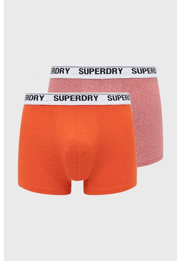 Superdry bokserki (2-pack) męskie kolor czerwony. Kolor: czerwony