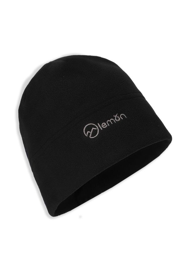 Czapka zimowa narciarska dla dzieci polar Lemon Explore ZL4 czarna. Kolor: czarny. Materiał: poliester. Wzór: haft. Sezon: zima. Styl: sportowy