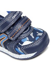 Geox Sneakersy B Rishon B. B B150RB 08514 CF47R Granatowy. Kolor: niebieski. Materiał: skóra