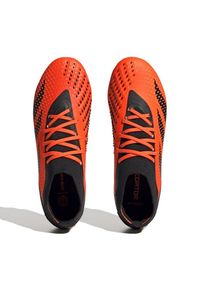 Adidas - Buty piłkarskie adidas Predator Accuracy.2 Mg M GW4629 pomarańczowe. Zapięcie: sznurówki. Kolor: pomarańczowy. Materiał: syntetyk, materiał. Sport: piłka nożna