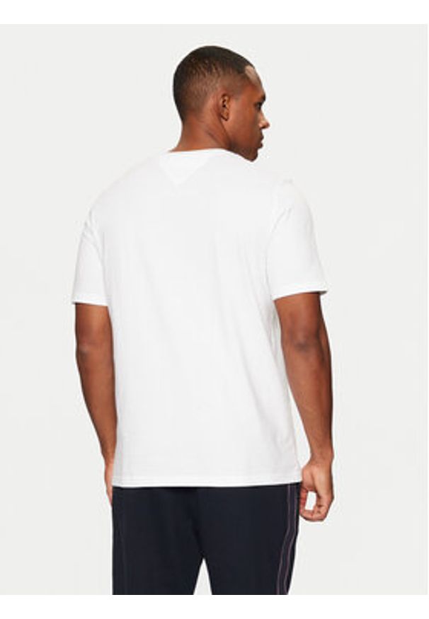 TOMMY HILFIGER - Tommy Hilfiger T-Shirt MW0MW38980 Biały Regular Fit. Kolor: biały. Materiał: bawełna