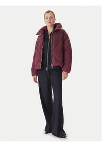 Lola Casademunt by Maite Kurtka zimowa MF2501007 Bordowy Oversize. Kolor: czerwony. Materiał: syntetyk. Sezon: zima #4