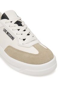 Love Moschino - LOVE MOSCHINO Sneakersy JA15215G1PINH10A Biały. Kolor: biały. Materiał: skóra, zamsz #4