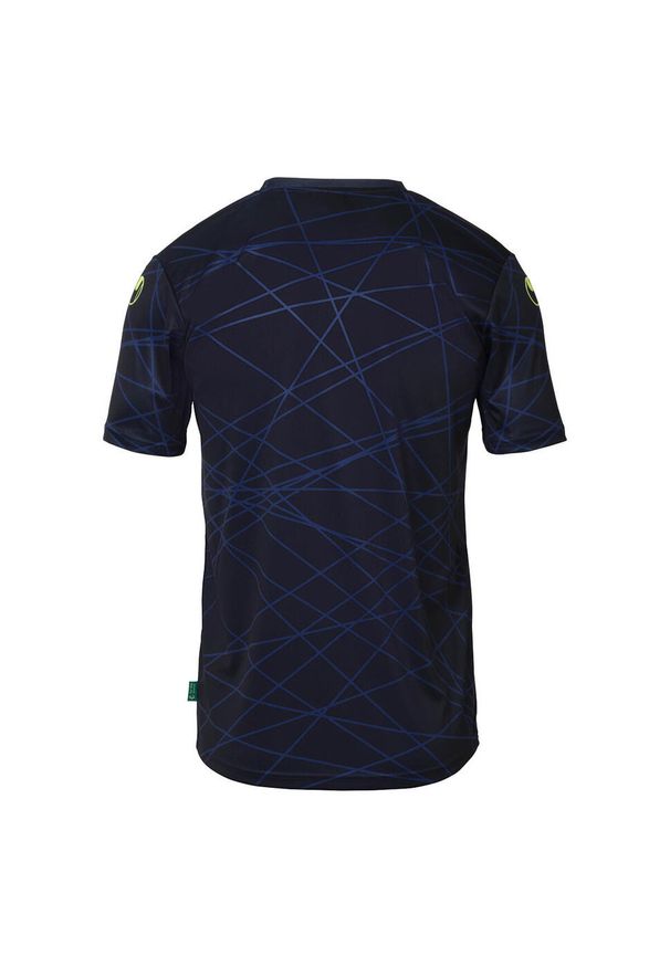 UHLSPORT - Koszulka Uhlsport Prediction. Kolor: niebieski, czarny, biały, wielokolorowy. Materiał: jersey. Wzór: nadruk, napisy. Sport: piłka nożna