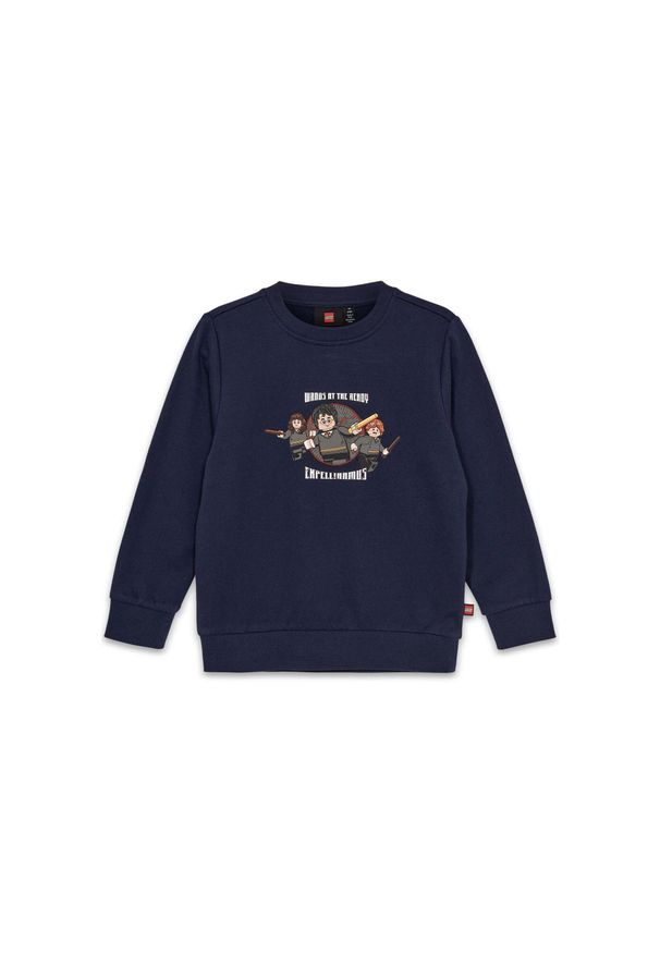 Bluza Dziecięca Bio Bawełna LEGO Harry Potter Scout 707 Granatowa. Kolor: niebieski. Materiał: bawełna