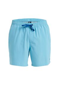 Quiksilver - Szorty kąpielowe dla Mężczyzn SURFSILK SOLID 16" Niebieski. Kolor: niebieski. Materiał: elastan, poliester, materiał. Styl: sportowy
