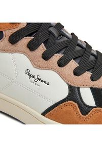 Pepe Jeans Sneakersy PMS30999 Brązowy. Kolor: brązowy. Materiał: skóra