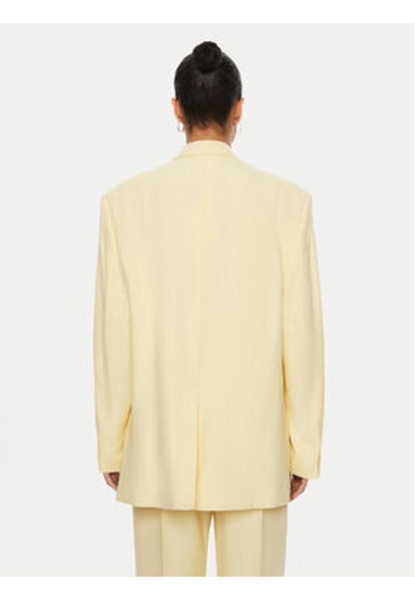 JACQUEMUS Marynarka 22E213JA101 Żółty Regular Fit. Kolor: żółty. Materiał: wiskoza