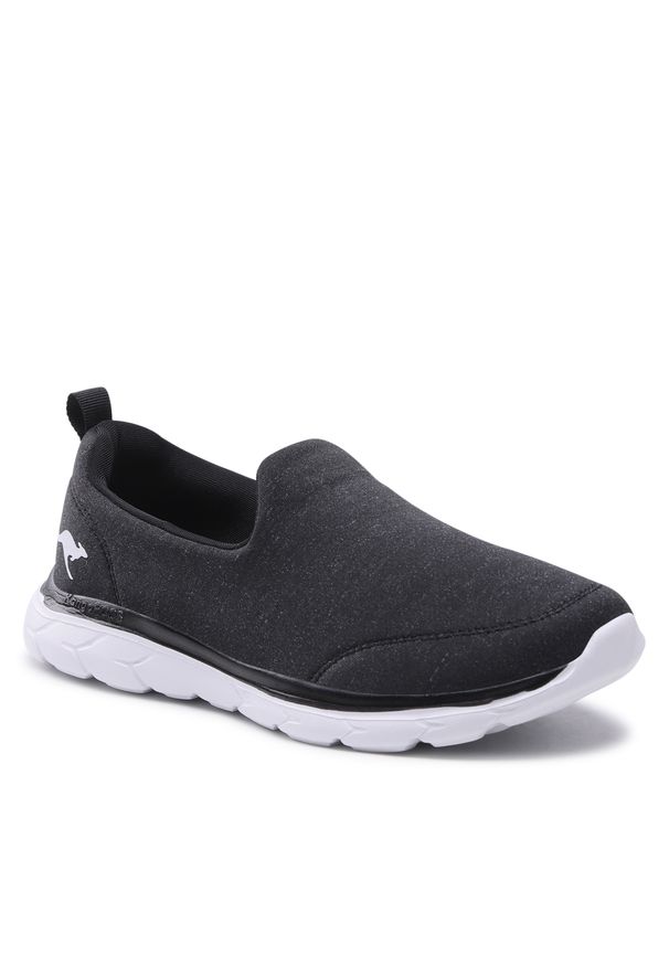 KangaRoos - Sneakersy KANGAROOS - Kn-Celine 39335 000 5012 Jet Black/White. Okazja: na co dzień. Kolor: czarny. Materiał: materiał