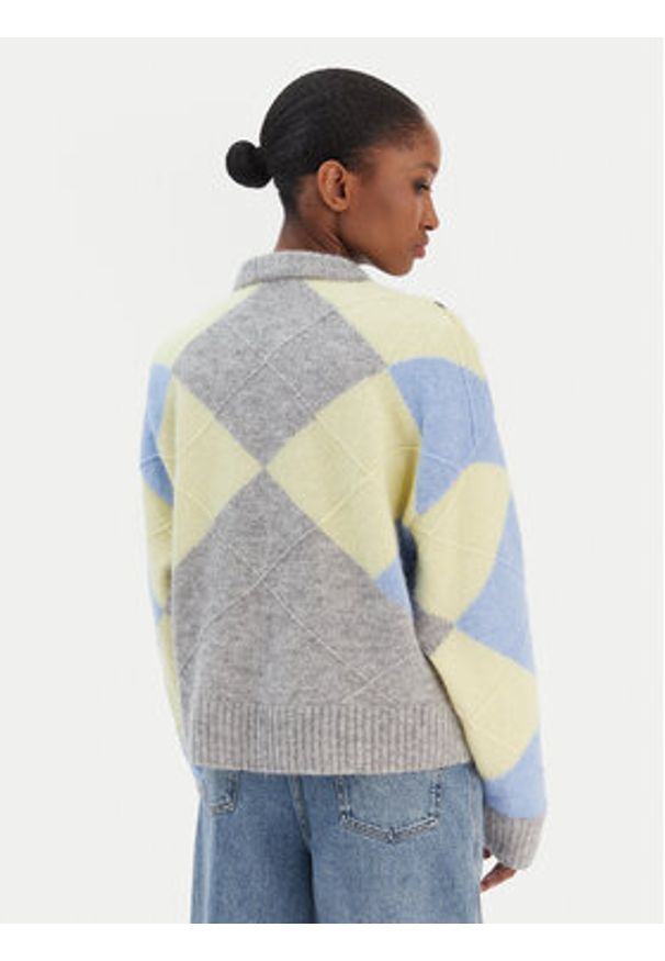 TOMMY HILFIGER - Tommy Hilfiger Sweter WW0WW47464 Kolorowy Relaxed Fit. Materiał: syntetyk. Wzór: kolorowy