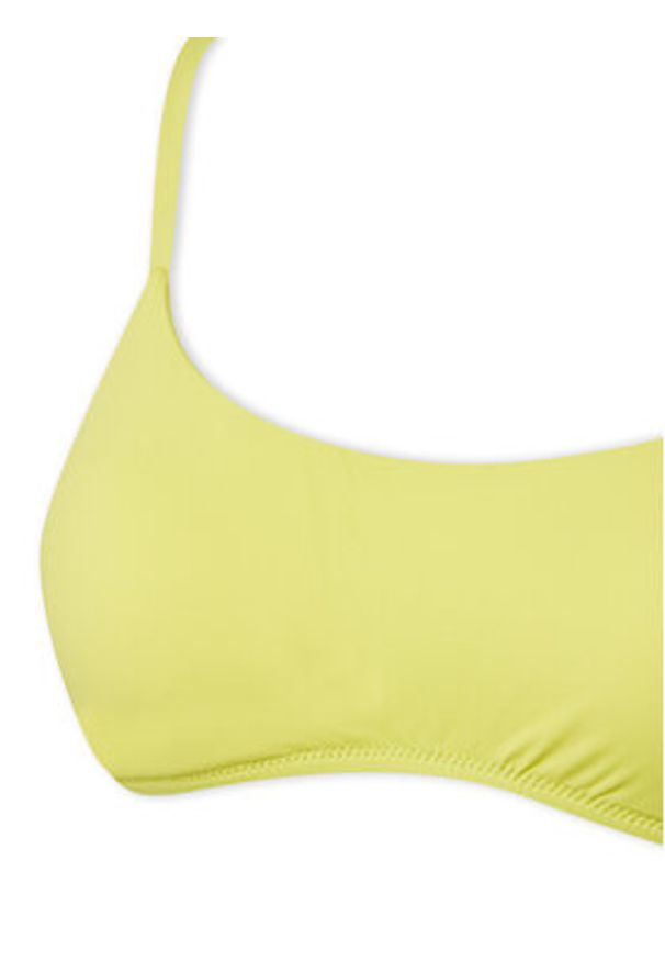 United Colors of Benetton - United Colors Of Benetton Góra od bikini 3P5H5R1MQ Żółty. Kolor: żółty. Materiał: syntetyk