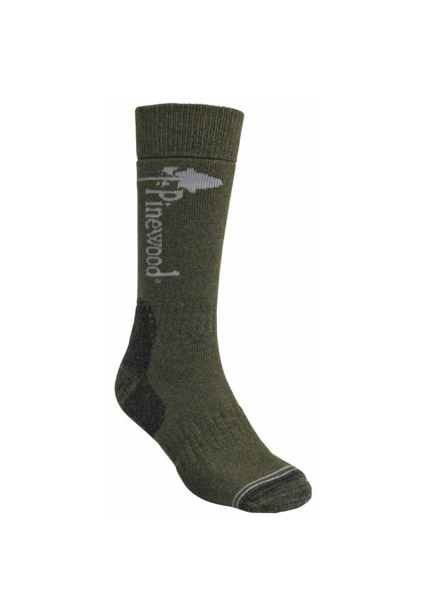 PINEWOOD - Skarpety trekkingowe Pinewood Melange. Kolor: zielony. Sport: turystyka piesza