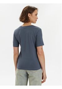 Gina Tricot T-Shirt Basic 17937 Niebieski Regular Fit. Kolor: niebieski. Materiał: bawełna #11