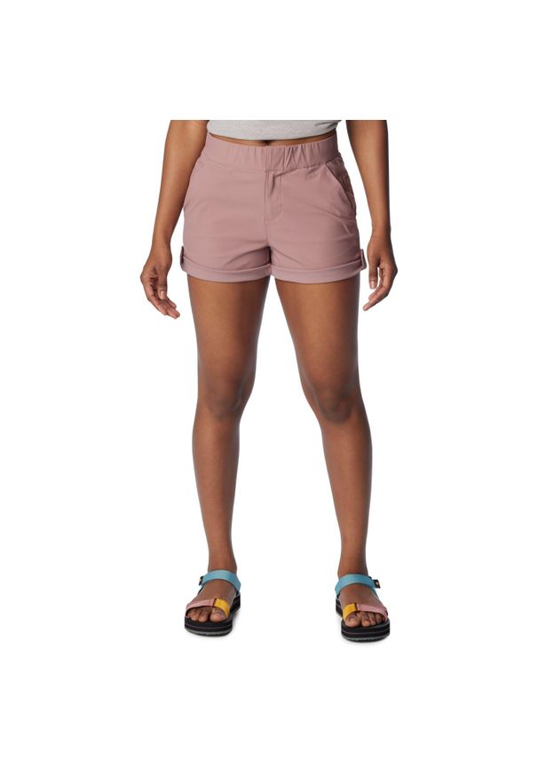 columbia - Spodenki krótkie damskie Columbia Firwood Camp II Short. Kolor: różowy. Długość: krótkie