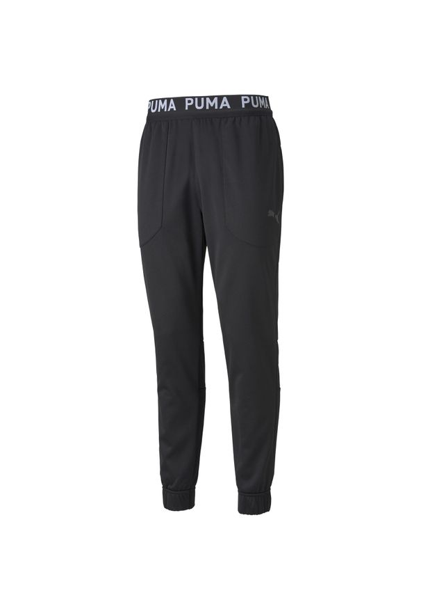 Jogging Puma Power Fleece. Kolor: czarny. Materiał: dresówka. Sport: bieganie, fitness