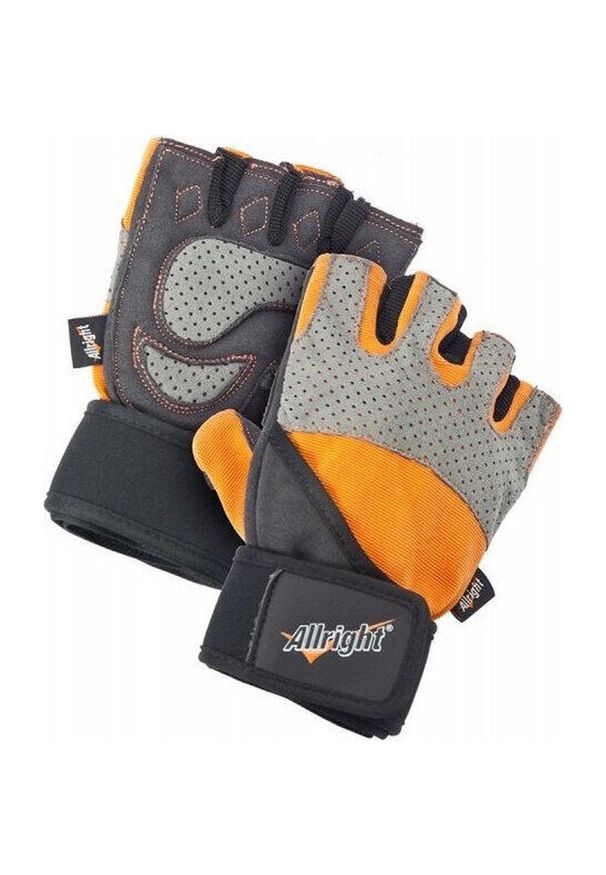 Rękawiczki kulturystyczne uniseks Allright Pro. Kolor: czarny. Sport: fitness