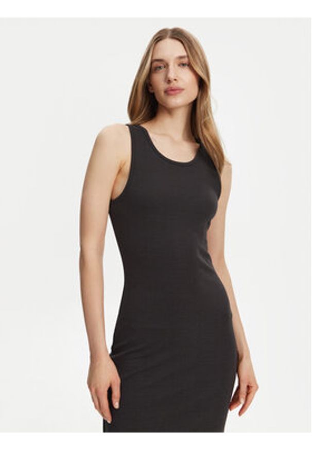 Roxy Sukienka letnia ERJKD03512 Szary Regular Fit. Kolor: szary. Materiał: syntetyk. Sezon: lato