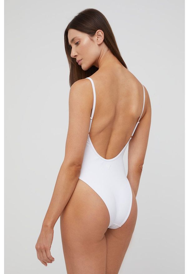 Guess - Strój kąpielowy. Kolor: biały. Wzór: nadruk