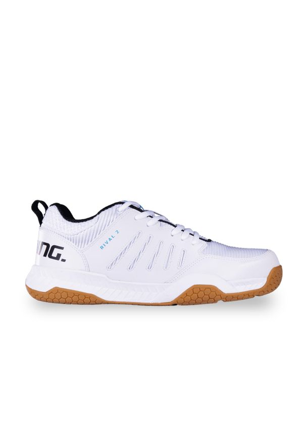 SALMING - Buty do chodzenia męskie Salming Rival 2 Sr. Zapięcie: sznurówki. Kolor: biały. Materiał: materiał, syntetyk. Szerokość cholewki: normalna. Sport: turystyka piesza