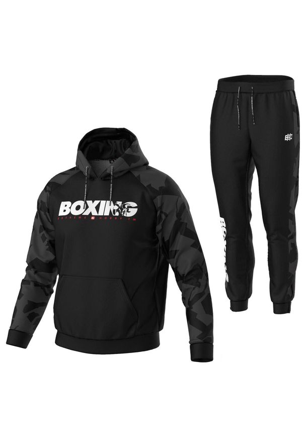 Dres Sportowy Męski komplet EXTREME HOBBY BOLD BOXING. Kolor: czarny. Materiał: poliester