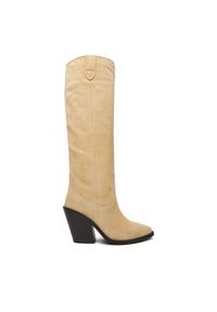 Badura Kowbojki EO-BRAYLE-01 Beżowy. Kolor: beżowy. Materiał: zamsz, skóra #1