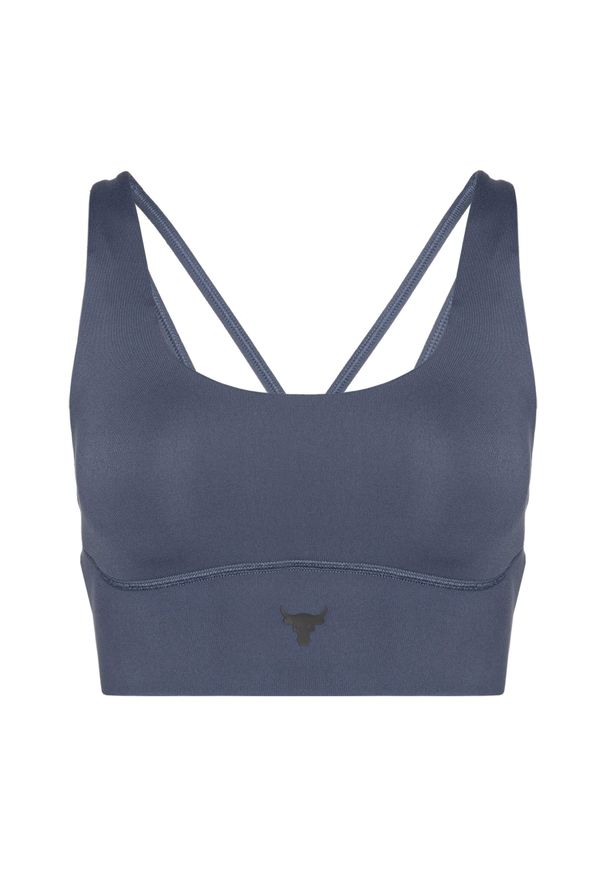 Biustonosz treningowy Under Armour Project Rock LG Grind Sportlette. Kolor: szary. Sport: fitness