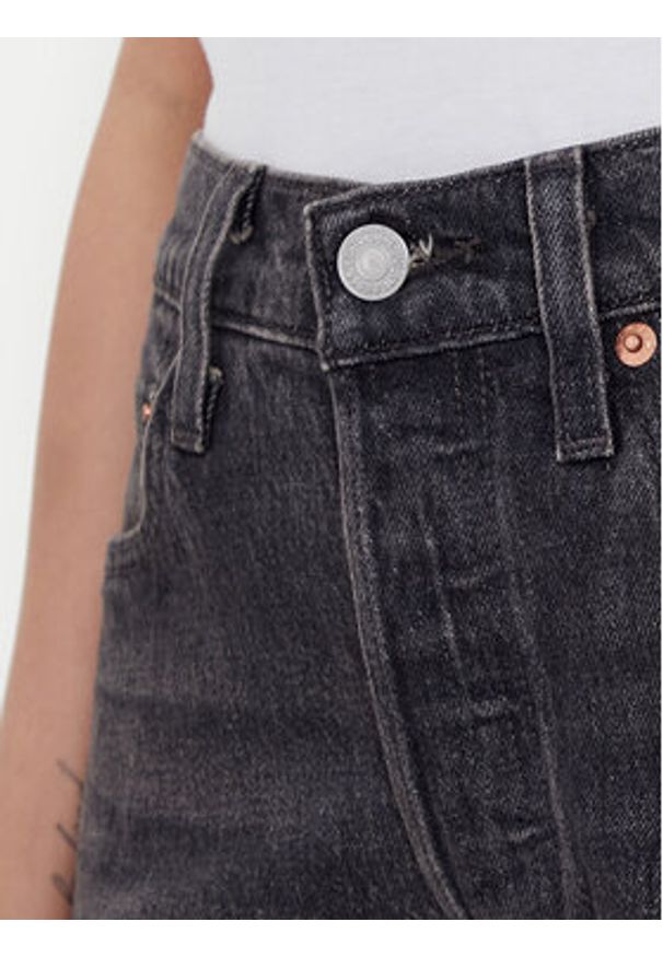Levi's® Jeansy 501® 36200-0304 Czarny Cropped Fit. Kolor: czarny