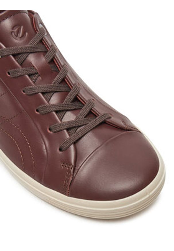 ecco - ECCO Sneakersy Classic Sneaker W 21861301474 Brązowy. Kolor: brązowy. Materiał: skóra