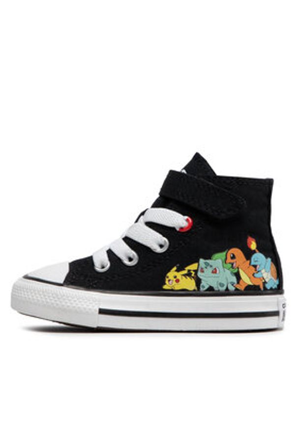 Converse Trampki POKEMON Chuck Taylor All Star Hi A01229C Czarny. Kolor: czarny. Materiał: materiał